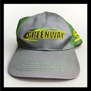Title: John Deere Greenway Trucker Hat Snapback Cap